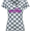 Ladies Daytona International Speedway Checkered T-Shirt -Clothing Promotion Store DAY9LT0035