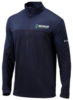 Michigan Columbia Home Course 1/4 Zip Jacket