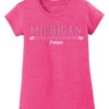 Youth Girls Michigan Shimmer T-Shirt -Clothing Promotion Store MIC9YT0013copy
