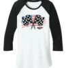 Ladies Talladega Flags T-Shirt -Clothing Promotion Store TAL9LT0023A